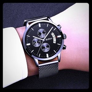 BIDEN | Stainless Steel Alloy Watch 44mm